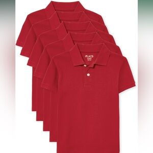 Boys 5 Pack of Short Sleeve Pique Polo The Children's Place NEW